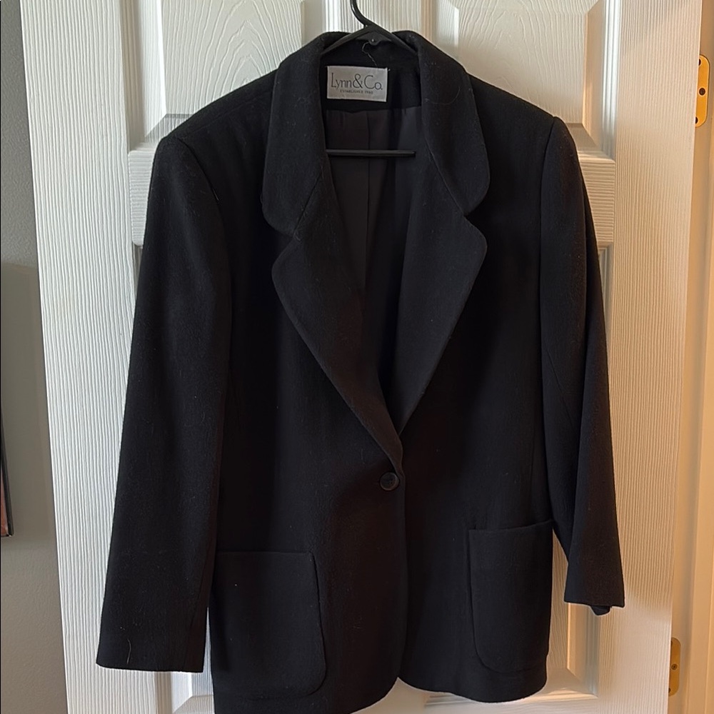 Women's Black Wool Blazer